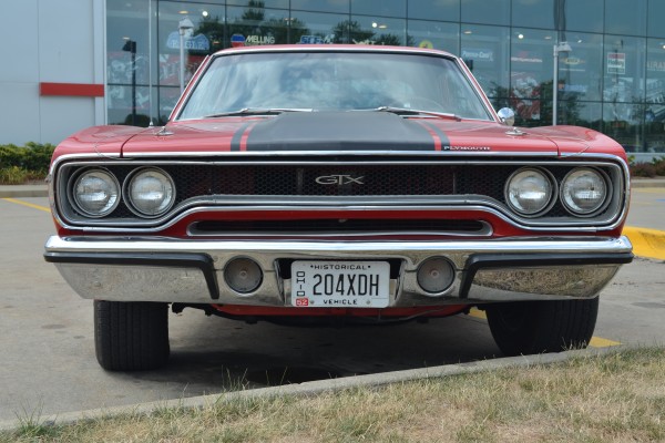 1970 plymouth gtx coupe, front bumper and grille
