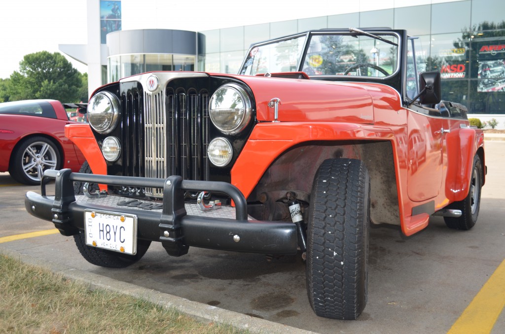 1949 willys jeepster, front grille