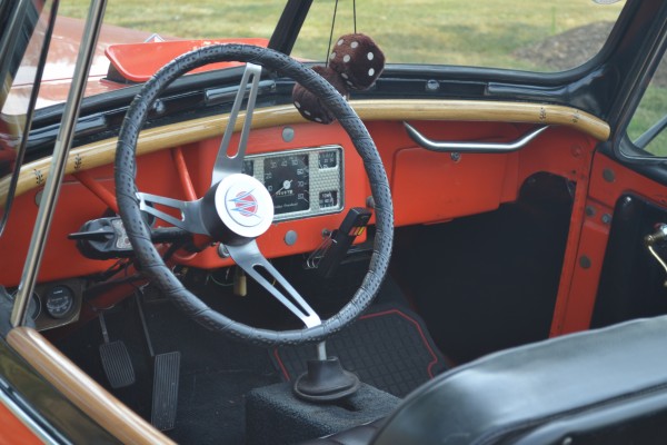 1949 willys jeepster steering wheel an gauge cluster