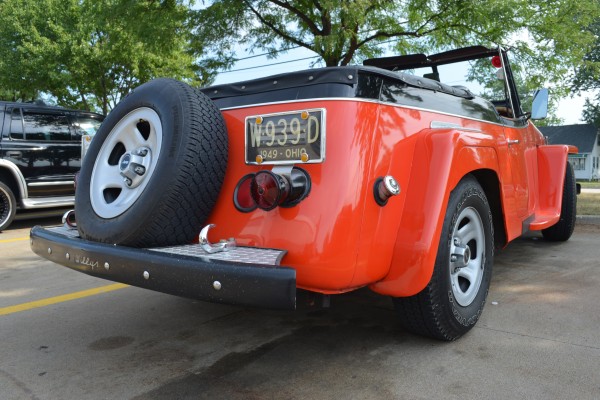 1949 willys jeepster rear bumper view