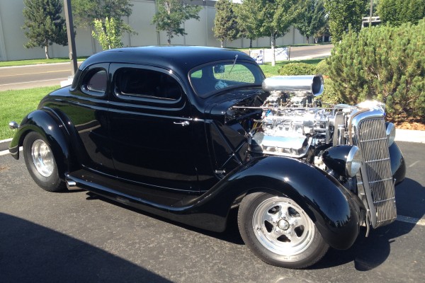 supercharged big block v8 powered ford 5 window coupe