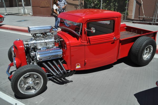 supercharged big block powered hot rod truck