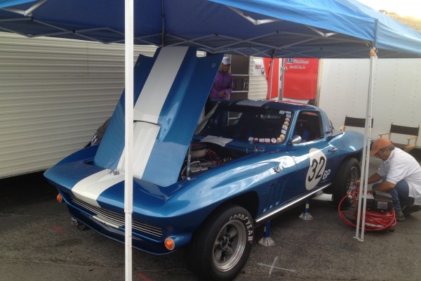 corvette c2 sting ray race car at Monterey Car Week, 2012