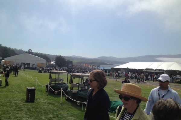 crowd at at Monterey Car Week, 2012