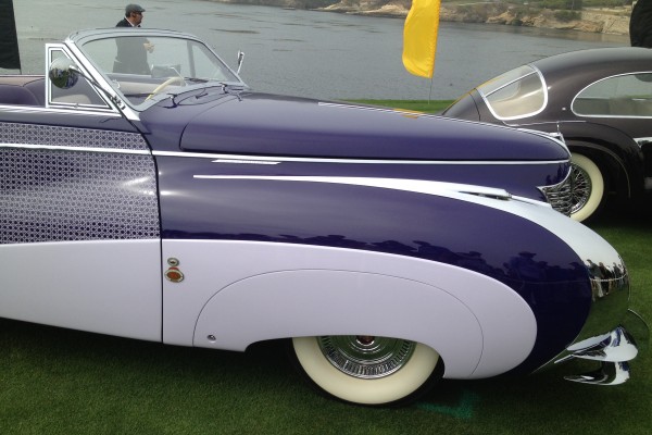 concours luxury cars at Monterey Car Week, 2012