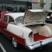 1955 red and white Chevy Bel-Air thumbnail