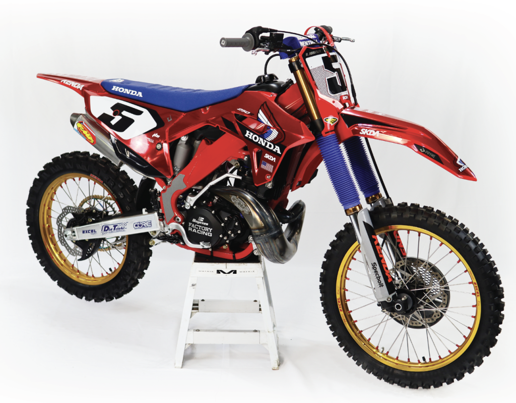 kenda tire on a honda dirtbike