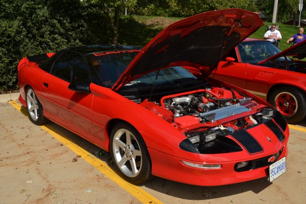 1995 Camaro Coupe, red