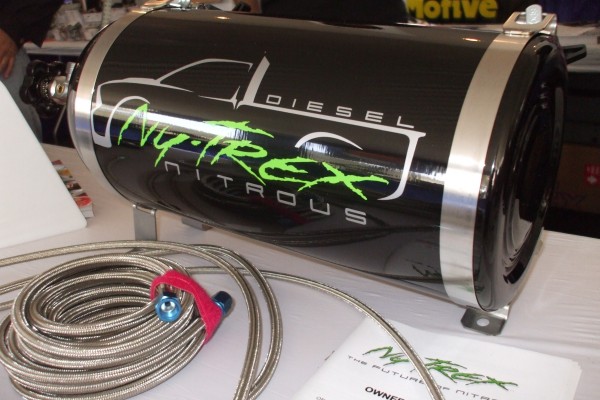 ny trex nitrous kit system display at automotive trade show