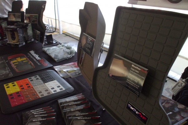 weathertech display at automotive trade show