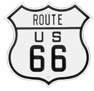 Embossed Sign, route 66