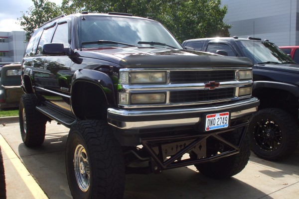 a lifted chevy suburban off road suv