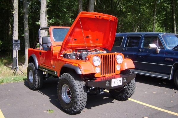 orange jeep cj-7