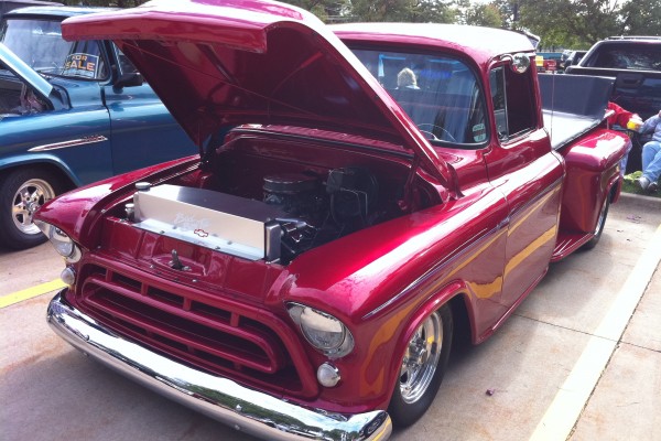 vintage customized chevy pickup truck