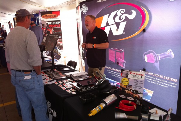 K&N Display booth at automotive trade show