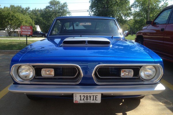 1967 Plymouth Barracuda, front grille
