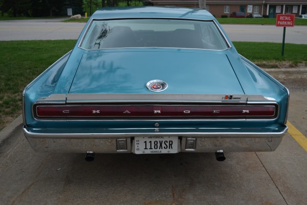 1966 Dodge Charger, rear taillights and trunk deck