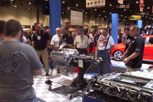 chevy performance booth at sema show 2012