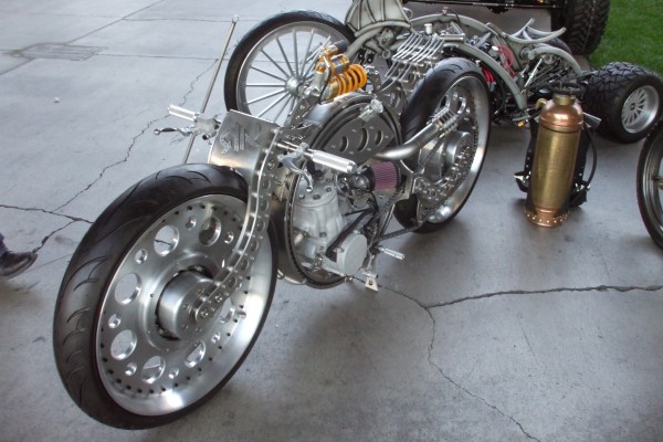 custom art motorcycle at SEMA 2012