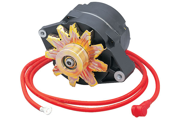 engine alternator with hookup wire