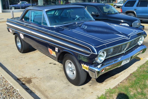 1965 Ford Falcon, front passenger side view
