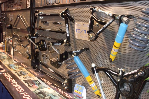hotchkis suspension parts on display at 2012 SEMA Automotive trade show