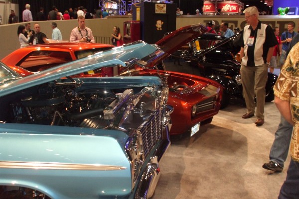 classic show cars on display at 2012 SEMA show