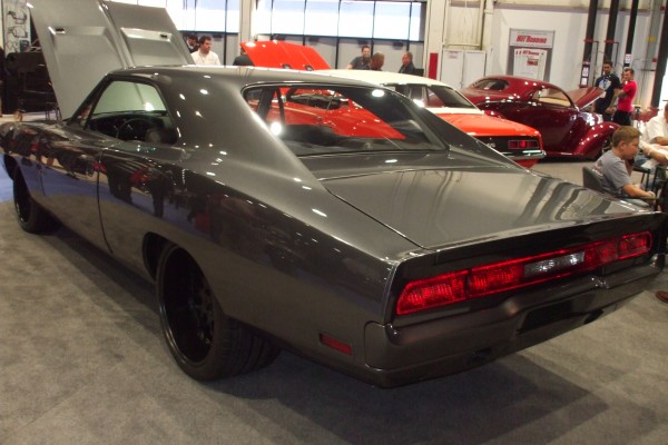 customized second gen dodge charger on display at 2012 SEMA show
