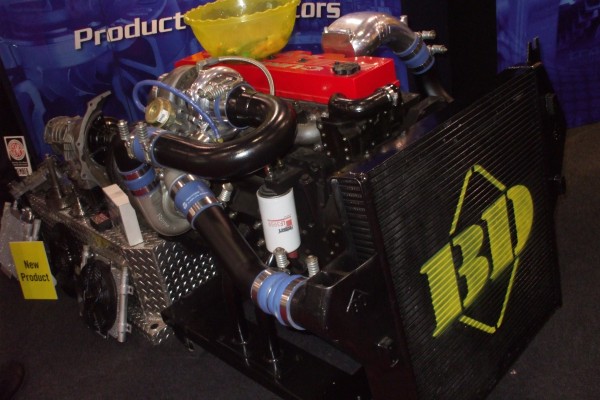 BD Diesel engine display at 2012 SEMA show