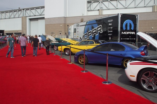 mopar cars on display at 2012 SEMA show