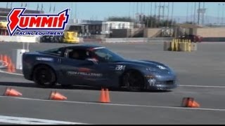 video still of c6 corvette on autocross course