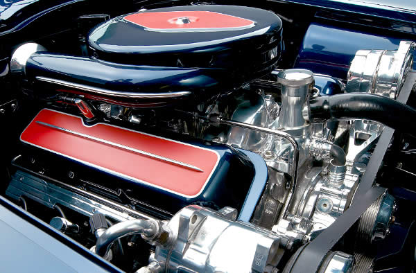 1965 chevy corvette sting ray custom show car engine bay