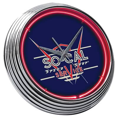 SO-CAL Speed Shop Logo Neon Clock