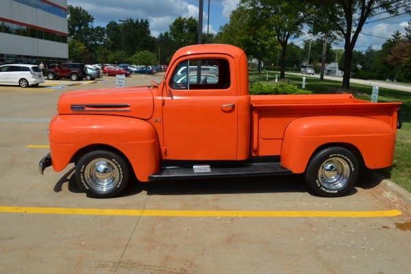 side profile view of a 1948 Ford F-1 Truck