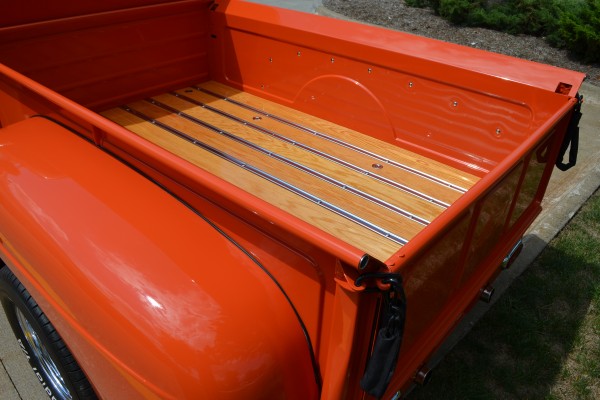 custom wood bed floor in a 1948 Ford F-1 Truck