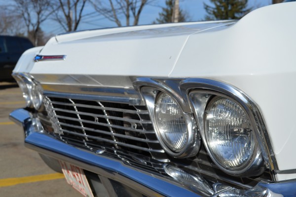 front grille and headlights on a 1965 chevy impala