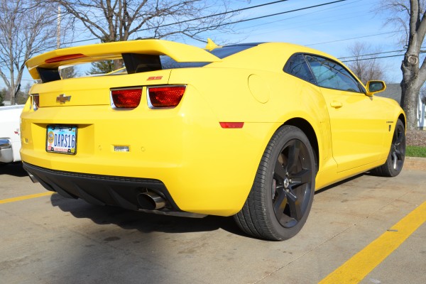 rear view of a late model chevy camaro