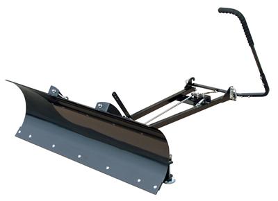 Manual plow lift for an atv