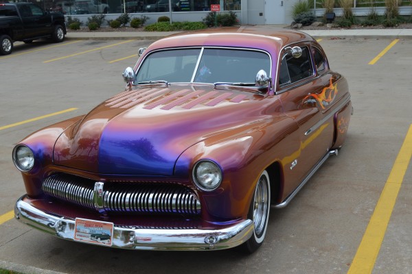 1950 Mercury lead sled with lake pipes