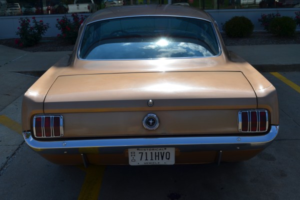 1965 ford mustang fastback rear bumper and taillights
