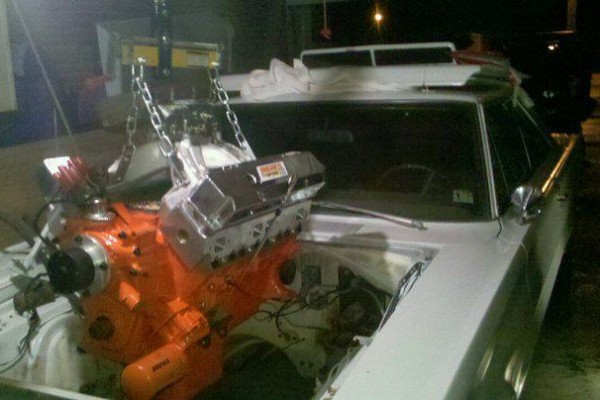 engine going into a 1967 Plymouth Satellite