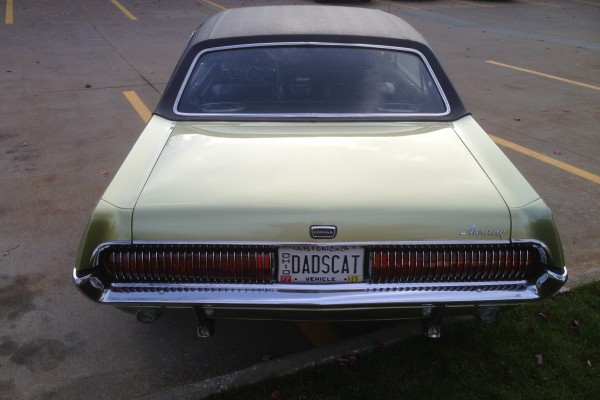 1967 Mercury Cougar, rear taillights