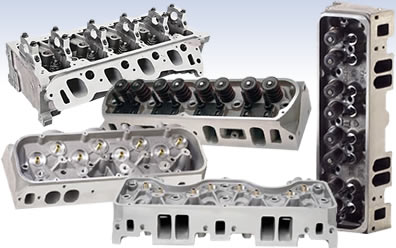 collage of engine cylinder heads