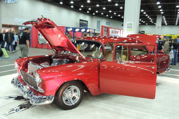 1955 chevy post coupe show car