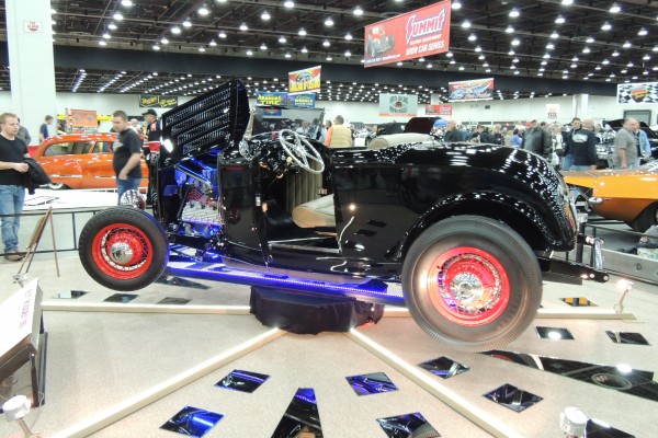 customized ford hot rod roadster show car