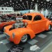 orange 1941 willys hotrod with supercharged v8 thumbnail