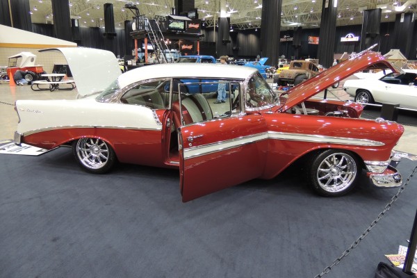 customized 1956 chevy bel air show car