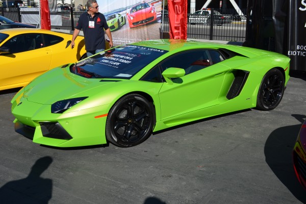 green Lamborghini