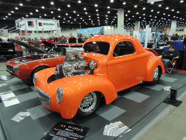 supercharged willys hot rod
