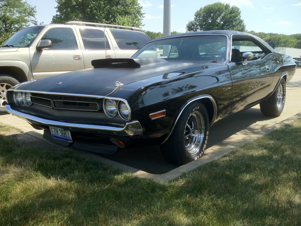front quarter view of a 1971 Dodge Challenger